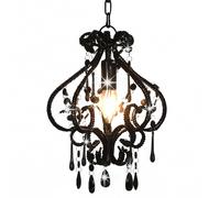 Plafonnier avec Perles Rose Rond Lustre Lampe Suspendue Lumière Salon vidaXL
