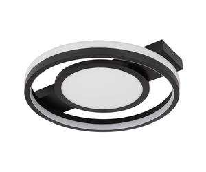 Plafonnier avec télécommande Plafonnier, lampe lumière du jour dimmable, rond, changement de couleur CCT RGB, LED 40W 1200Lm, LxPxH 43x40x6,8 cm