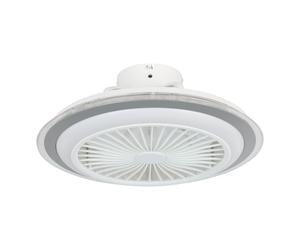 Plafonnier avec ventilateur ALBUFEIRA LED 3X8,5W en matière synthétique blanc et gris D500mm