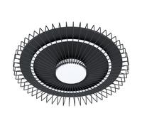 Plafonnier BADALEOS LED 22,5W en acier noir D570mm