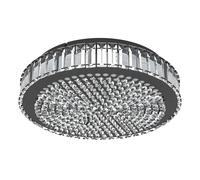 Plafonnier BALPARDA LED 23,5W en acier noir D410mm