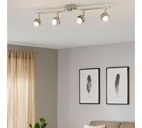 Plafonnier Barre De Spots Lampe De Plafond LED Spot En Chrome Réglable L 65 Cm