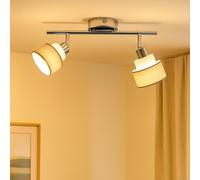 Plafonnier Barre de Spots Lampe de Salon Pivotant Spot Chrome E14 L 48 CM