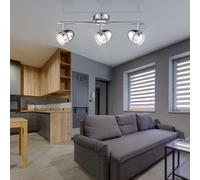 Plafonnier Barre de Spots Luminaire Sportif LED Couloir Spot Pivotant Chrome