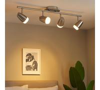 Plafonnier Barre de Spots Plafonnier Pivotant LED Lampe de Salon Chrome L 58cm