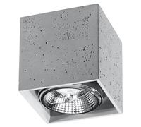 Plafonnier Béton Gris GU10 1 Valde