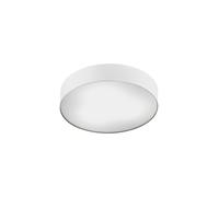 Plafonnier Blanc Ø 40,5 Cm H: 9 Cm Plat Rond Anti Éblouissant 3x E14