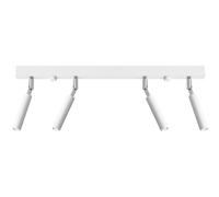 Plafonnier Blanc Métal 60 CM 4-flammig G9 Pivotant Spot de Plafond Salon
