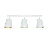 Plafonnier Blanc Or E27 Rétro Métal Spot Plafond Salon Bureau