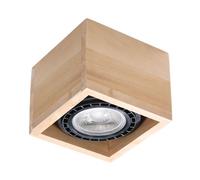 Sollux Lighting Quatro plafonnier 1x40 W bois SL.0915