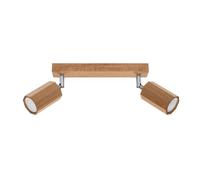 Plafonnier Bois Chêne GU10 2 Zeke