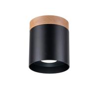 Plafonnier Bois Noir/Bois Naturel GU10 1 Rif