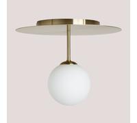 Plafonnier Boule De Cristal Uvol Doré Doré