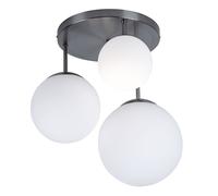 Plafonnier boule de verre télécommandé gradateur de salon dans un ensemble comprenant des ampoules LED RVB