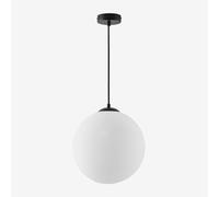 Plafonnier Boule En Verre Uvol Noir Ø30 Cm