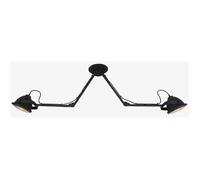 Plafonnier - BRILLIANT - Carmen - Noir - Industriel - 3 ampoules GU10