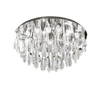 Plafonnier CALAONDA G9 7X33W en acier inoxydable chrome D580mm