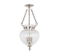 Plafonnier CANDELA 6 Nickel Ø28Cm Réglable 3-Flmg Design Lampe Salon