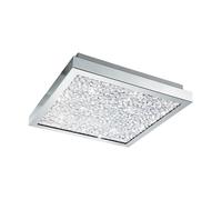 Plafonnier CARDITO LED 16W en acier chrome 320x320x55mm