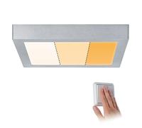 Plafonnier Carpo Panneau LED WarmDim 300x300mm 16W Chrome 230V Métal