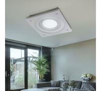 Plafonnier Carré En Verre Satiné Pour Salle À Manger