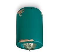 Plafonnier Céramique E14 Ø 8,5 CM H:12 CM Atours Pétrole Shabby Lampe Spot