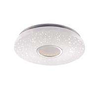 Plafonnier Ciel étoilé Chambre à coucher Plafonnier LED CCT Dimmer Télécommande, 1x 17W 1800lm blanc chaud-blanc froid, DxH 41,6 x 7,5 cm