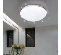 Plafonnier ciel étoilé LED cuisine plafonnier chambre à coucher, blanc, 8W 560lm blanc froid, DxH 21,5 x 7,8 cm