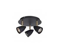 Plafonnier CIRO Noir 3 ampoules