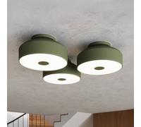 Plafonnier CLARO SOLLUX LIGHTING, dimmable, vert, Salon / Salle à manger, Métal, Plafonnier
