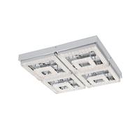 Plafonnier Classique Carré Chromé LED Ampoule Économique Plafonnier LED Lampe