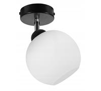 Plafonnier Classique - Light-Home - ELIZA 1987/KP - Métal et Verre - Blanc/Noir - LED
