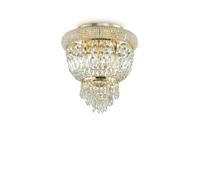 Plafonnier Classique Or Avec Cristaux DL0167