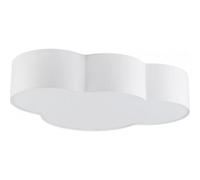 Plafonnier Cloud En Tissu, Longueur 62 Cm, Blanc