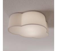 Plafonnier Cloud TK Lighting, dimmable, gris, Salon / Salle à manger, Textile / Tissu / Soie, Jeunes / étudiants, Plafonnier Tissu