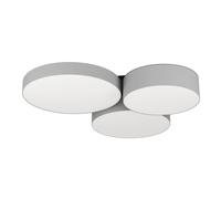 Plafonnier connecté BARBANO-Z LED 3X7,5W en acier noir 605x565x90mm