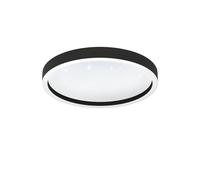Plafonnier connecté MONTEMORELOS-Z LED 17,8W en aluminium noir D420mm