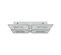 Plafonnier connecté PADROGIANO-Z LED 26,2W en acier blanc 450x450x50mm