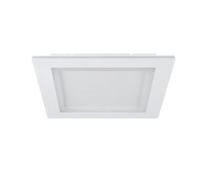 Plafonnier connecté PADROGIANO-Z LED 27,9W en acier blanc 450x450x50mm