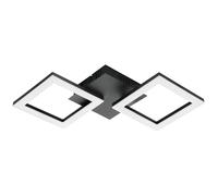 Plafonnier connecté PARANDAY-Z LED 15,5W en acier noir 470x225x60mm