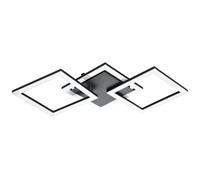 Plafonnier connecté PARANDAY-Z LED 32,4W en acier noir 650x310x60mm