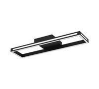 Plafonnier connecté SALVILANAS-Z LED 21W en aluminium et acier noir 770x200x75mm