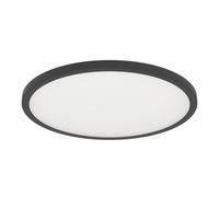 Plafonnier connecté SARSINA-Z LED 33,5W en aluminium et acier noir D450mm