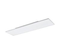 Plafonnier connecté TURCONA-CCT LED 32,4W en aluminium et acier blanc 1187x287x70mm