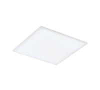 Plafonnier connecté TURCONA-CCT LED 32,4W en aluminium et acier blanc 587x587x70mm