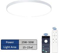 Plafonnier, contrôle intelligent, lumière variable, 50W-blanc