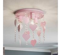 Plafonnier Corazon Eko-Light, dimmable, violet / rose, Chambre d'enfant, Métal, Jeunes / étudiants, Plafonnier