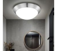 Plafonnier Couloir Opale LED Lampe de Salon Rond D 26 CM