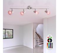 Plafonnier Couloir Télécommande Cristaux Réglable RGB LED