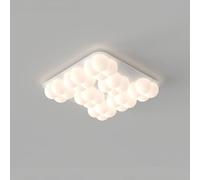 Plafonnier Créatif À Bulles, Plafonnier Simple Style Crème, Ambiance Chaleureuse Et Romantique, Éclairage Pour Salle À Manger, Salon, Chambre, Lustre 120 Cm/50 Cm